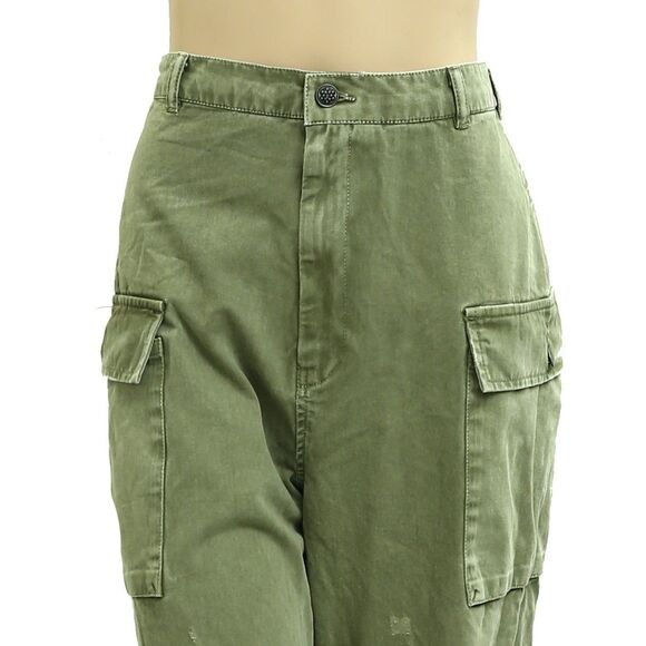 Free People We The Free Mending Heart Barrel Pants Cotton Slouchy M-10 282471 - Picture 6 of 9